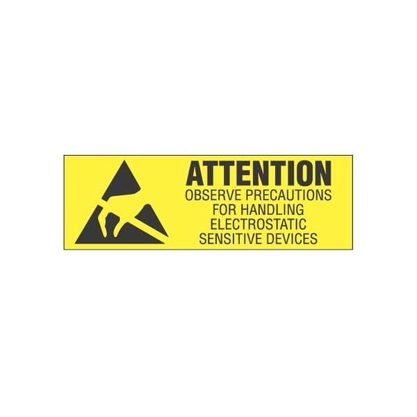 Label Dispenser, Polyester, 'Attention ES